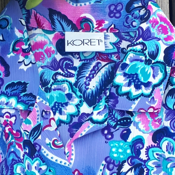 Vintage floral long sleeve blouse - Picture 9 of 11